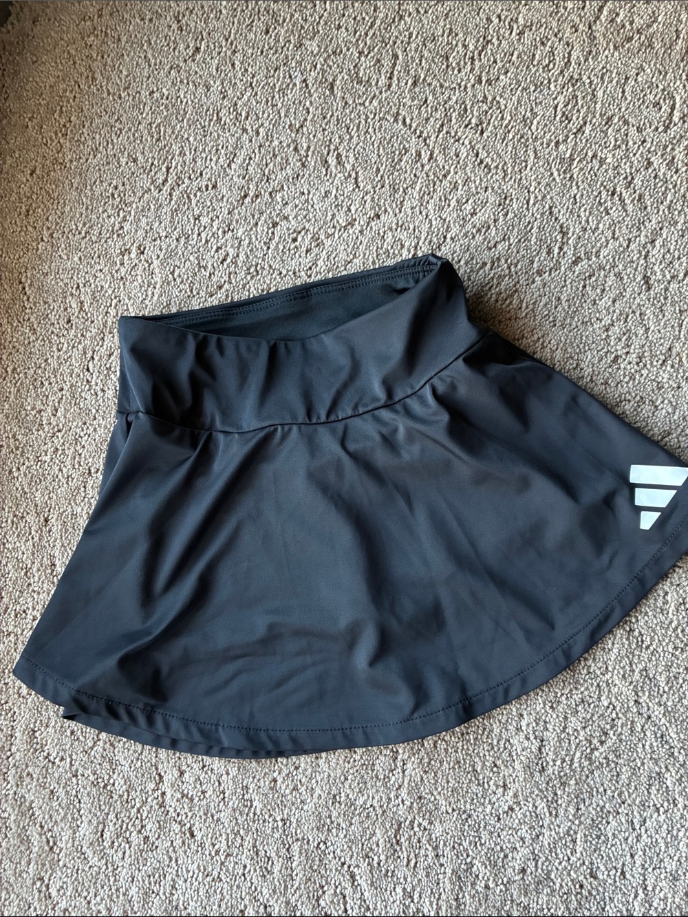 adidas Girls Activewear Skort with White Logo - Size 5